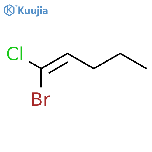 1-Pentene, 1-bromo-1-chloro- structure