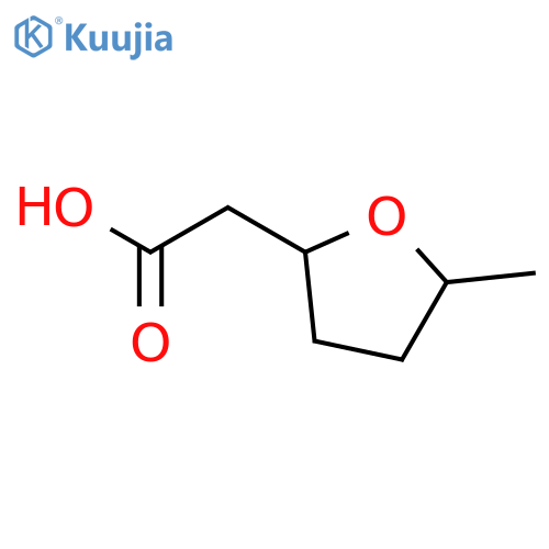 2-FURANACETIC ACID, TETRAHYDRO-5-METHYL- structure