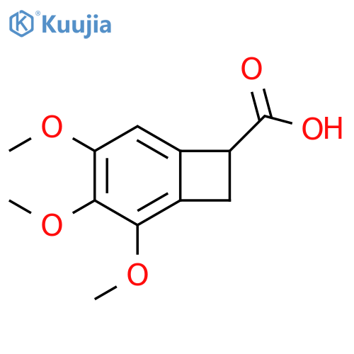 2,3,4-trimethoxybicyclo[4.2.0]octa-1,3,5-triene-7-carboxylic acid structure