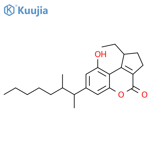 Cyclopenta[c][1]benzopyran-4(1H)-one,7-(1,2-dimethylheptyl)-1-ethyl-2,3-dihydro-9-hydroxy- structure