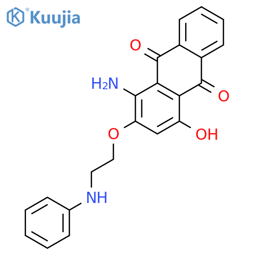 9,10-Anthracenedione, 1-amino-4-hydroxy-2-[2-(phenylamino)ethoxy]- structure
