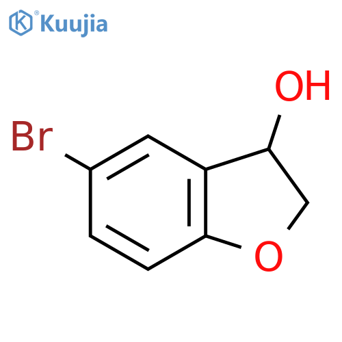 5-bromo-2,3-dihydro-1-benzofuran-3-ol structure
