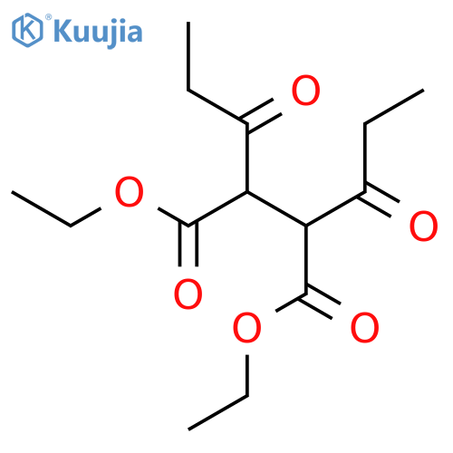 Butanedioic acid, 2,3-bis(1-oxopropyl)-, diethyl ester structure