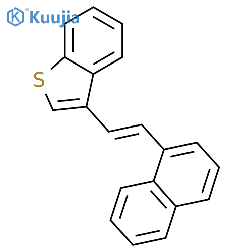Benzo[b]thiophene, 3-[2-(1-naphthalenyl)ethenyl]- structure
