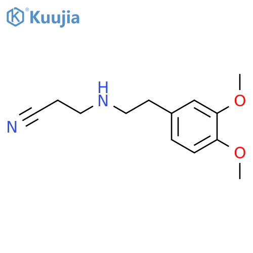 3-{2-(3,4-Dimethoxyphenyl)ethylamino}propanenitrile structure