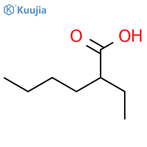 (2R)-2-ethylhexanoic acid structure