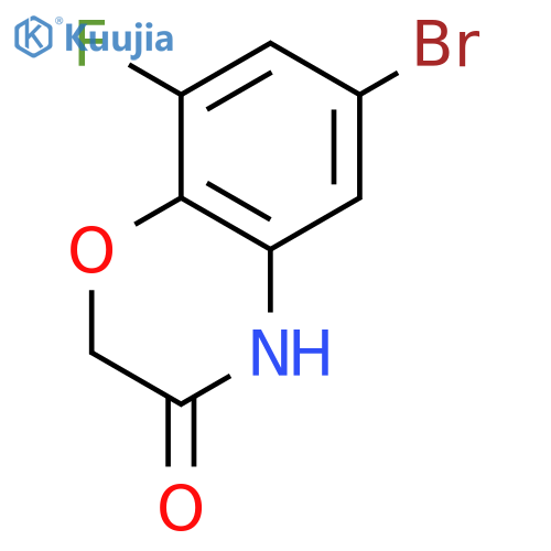 6-Bromo-8-fluoro-2,4-dihydro-1,4-benzoxazin-3-one structure