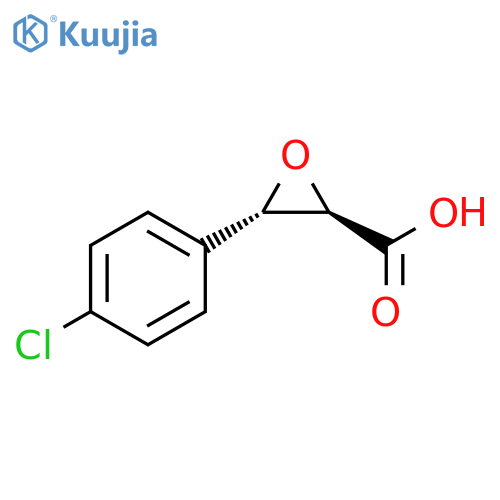 Oxiranecarboxylic acid, 3-(4-chlorophenyl)-, (2R,3S)-rel- structure