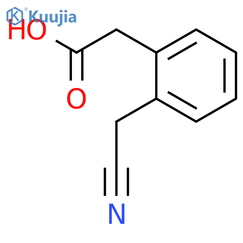 2-2-(cyanomethyl)phenylacetic acid structure
