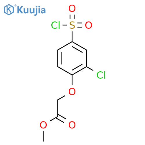 Acetic acid, [2-chloro-4-(chlorosulfonyl)phenoxy]-, methyl ester structure