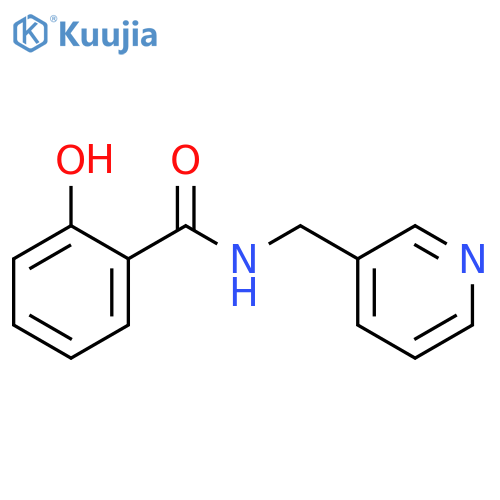 2-Hydroxy-N-(pyridin-3-ylmethyl)benzamide structure