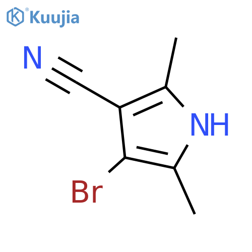 4-bromo-2,5-dimethyl-1H-Pyrrole-3-carbonitrile structure