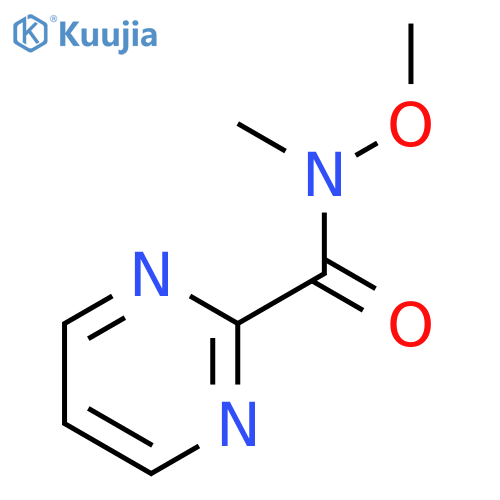 N-methoxy-N-methylpyrimidine-2-carboxamide structure