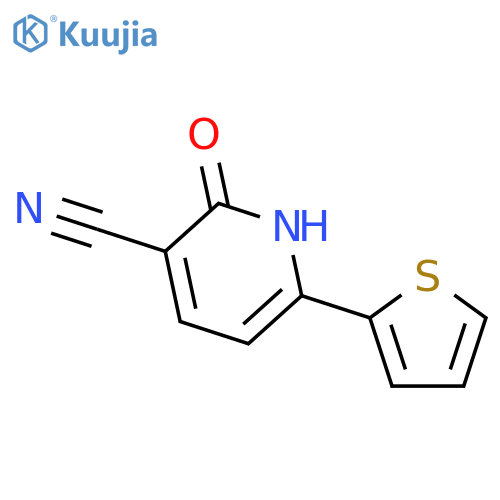 2-oxo-6-(thiophen-2-yl)-1,2-dihydropyridine-3-carbonitrile structure