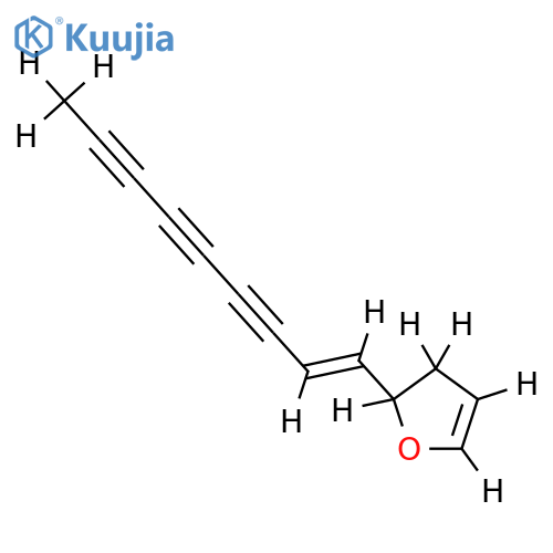 (E)-2,3-Dihydro-2-(1-nonene-3,5,7-triynyl)furan structure