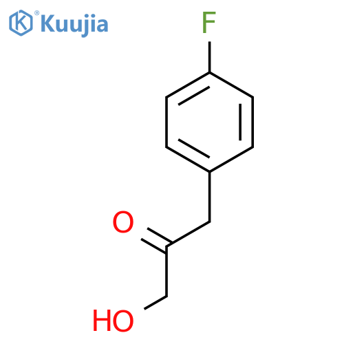 1-(4-fluorophenyl)-3-hydroxypropan-2-one structure