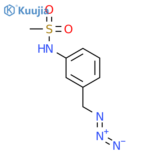 N-3-(azidomethyl)phenylmethanesulfonamide structure
