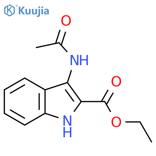 ethyl 3-acetamido-1H-indole-2-carboxylate structure