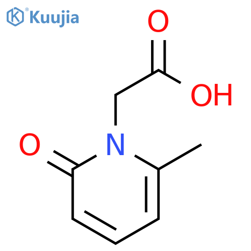 2-(6-methyl-2-oxo-1,2-dihydropyridin-1-yl)acetic acid structure