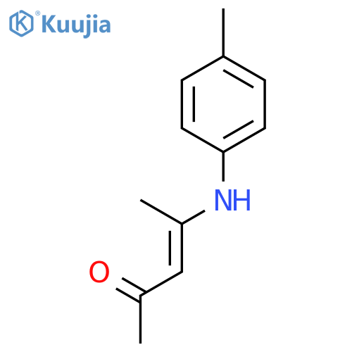 3-Penten-2-one, 4-[(4-methylphenyl)amino]-, (Z)- structure