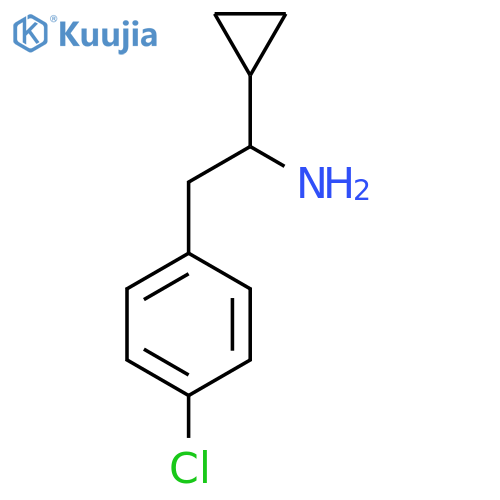 2-(4-Chlorophenyl)-1-cyclopropylethan-1-amine structure
