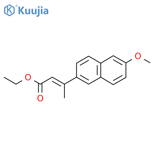 ethyl (2E)-3-(6-methoxynaphthalen-2-yl)but-2-enoate structure
