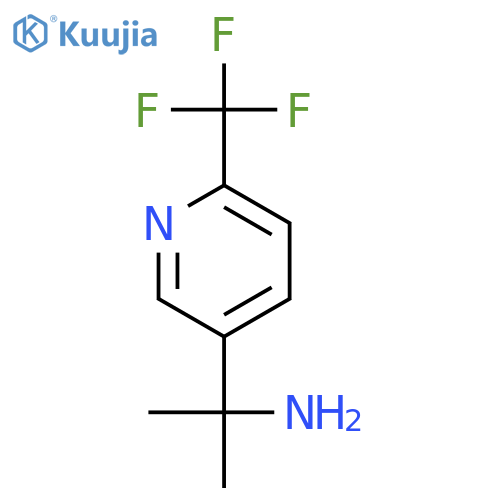 2-6-(trifluoromethyl)pyridin-3-ylpropan-2-amine structure