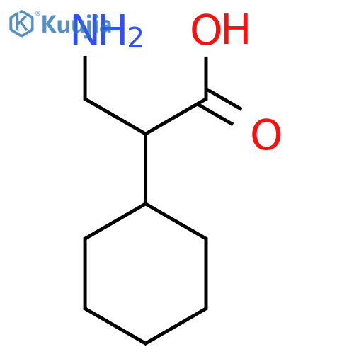 3-amino-2-cyclohexylpropanoic acid structure