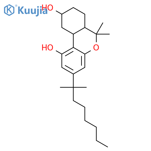 6H-Dibenzo[b,d]pyran-1,9-diol,3-(1,1-dimethylheptyl)-6a,7,8,9,10,10a-hexahydro-6,6-dimethyl- structure