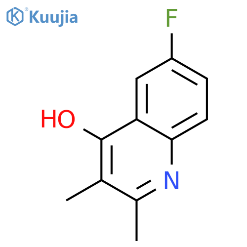 6-fluoro-2,3-dimethylquinolin-4-ol structure