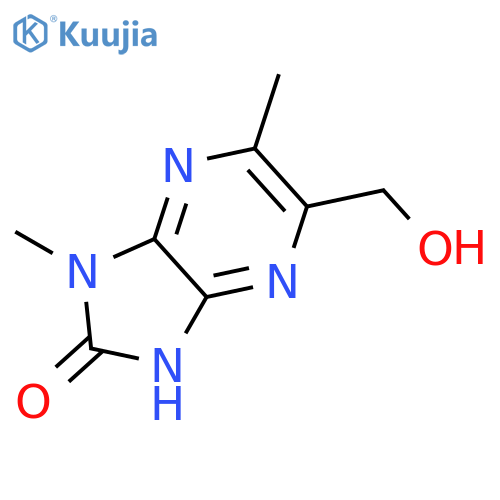 1,3-dihydro-5-(hydroxymethyl)-1,6-dimethyl-2H-Imidazo[4,5-b]pyrazin-2-one structure