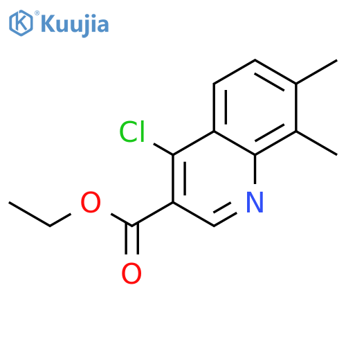 Ethyl 4-chloro-7,8-dimethylquinoline-3-carboxylate structure