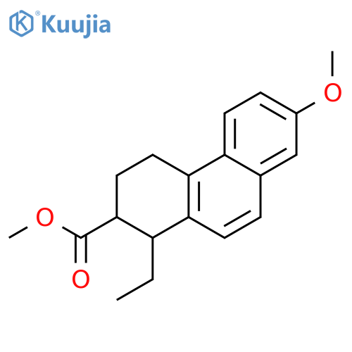 2-Phenanthrenecarboxylicacid, 1-ethyl-1,2,3,4-tetrahydro-7-methoxy-2-methyl- structure