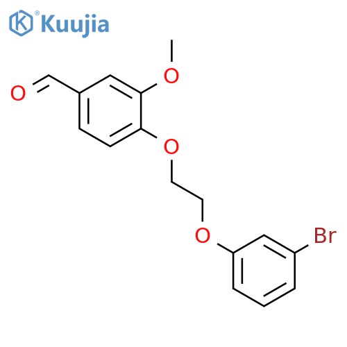 4-2-(3-bromophenoxy)ethoxy-3-methoxybenzaldehyde structure