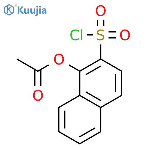 2-Naphthalenesulfonyl chloride, 1-(acetyloxy)- structure