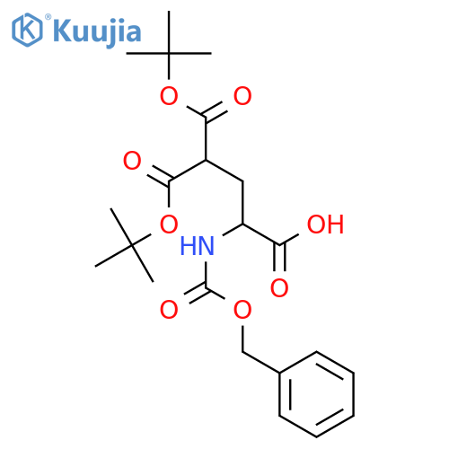 Z-gamma-carboxy-gamma-(di-tert-butyl ester)-DL-glutamic acid structure