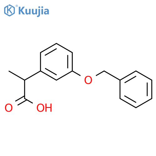 2-(3-Benzyloxyphenyl)propionic acid structure