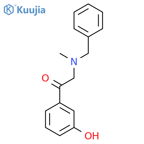 2-(Benzyl(methyl)amino)-1-(3-hydroxyphenyl)ethanone structure