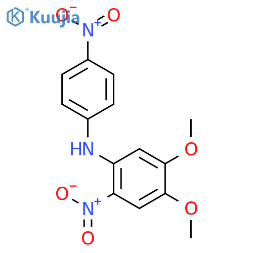 4,5-dimethoxy-2-nitro-N-(4-nitrophenyl)aniline structure