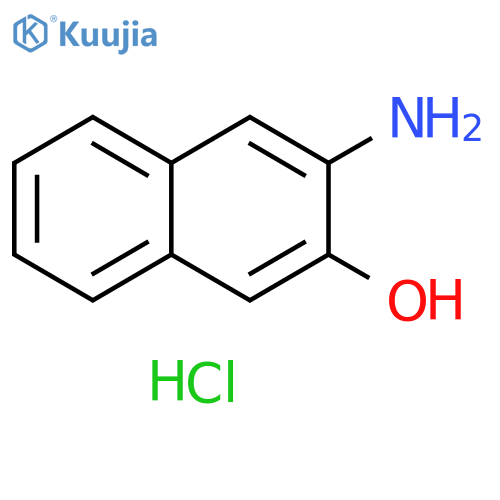 2-Naphthalenol, 3-amino-, hydrochloride (1:1) structure