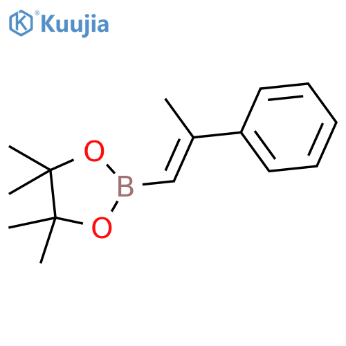 4,4,5,5-tetramethyl-2-[(E)-2-phenylprop-1-enyl]-1,3,2-dioxaborolane structure
