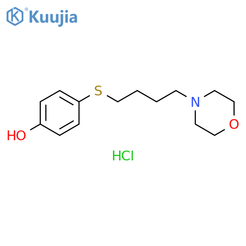 4-[[4-(4-MORPHOLINYL)BUTYL]THIO]-PHENOL HCL structure