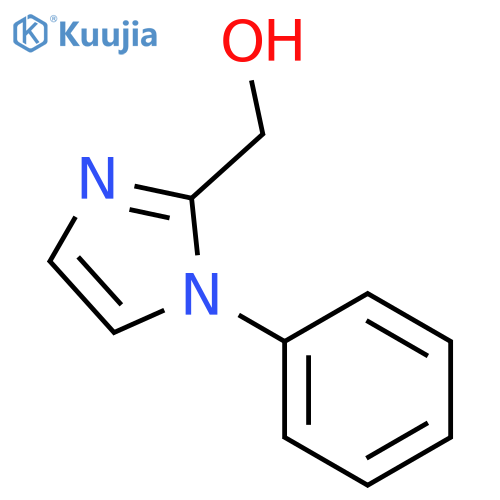 (1-phenyl-1H-imidazol-2-yl)methanol structure
