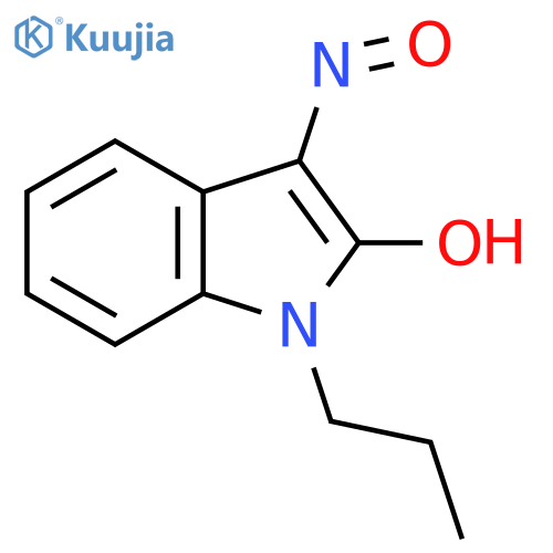 3-(Hydroxyimino)-1-propyl-2,3-dihydro-1H-indol-2-one structure