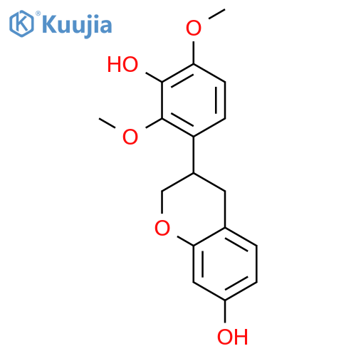 (3R)-7,3'-dihydroxy-2',4'-dimethoxyisoflavan structure