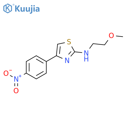 N-(2-Methoxyethyl)-4-(4-nitrophenyl)-1,3-thiazol-2-amine structure