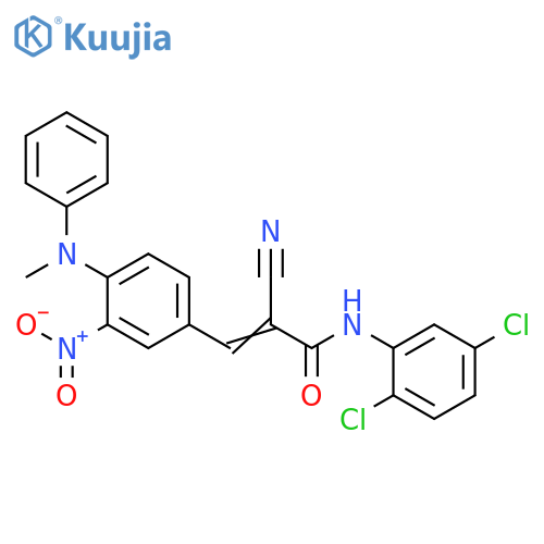2-Cyano-N-(2,5-dichlorophenyl)-3-[4-(methylphenylamino)-3-nitrophenyl]-2-propenamide structure