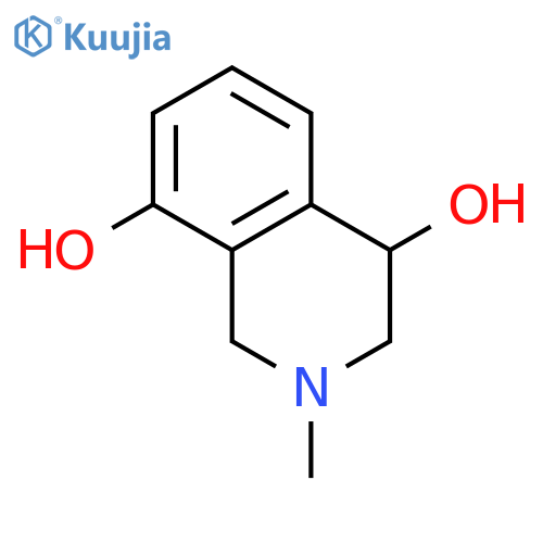 4,8-Isoquinolinediol,1,2,3,4-tetrahydro-2-methyl-, (4R)- structure