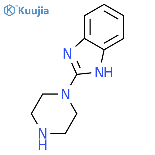2-(piperazin-1-yl)-1H-1,3-benzodiazole structure