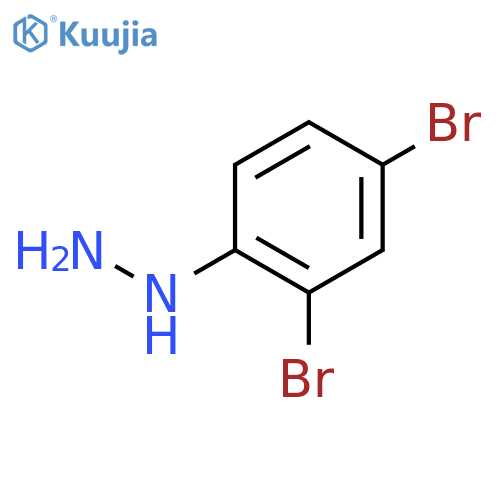 (2,4-dibromophenyl)hydrazine structure